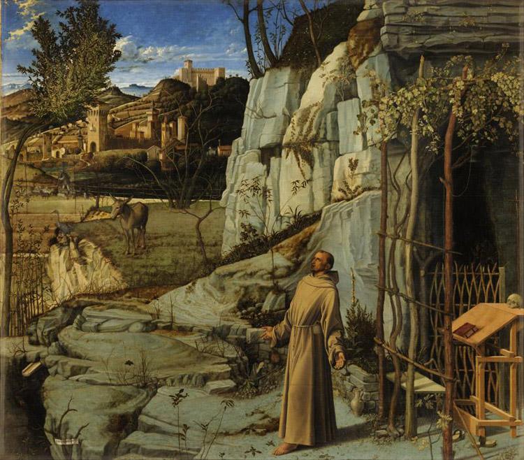 Giovanni Bellini St Francis in the Wilderness (mk08) oil painting picture